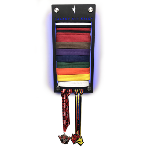 Belt Display - 10 belts + medals